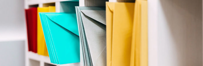 Enveloppes de couleur